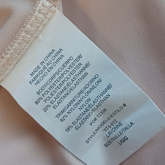 Yummie by Heather Thompson 3 in 1 Bustless Nude Blush Sz L Slip Shapewear - Picture 9 of 16